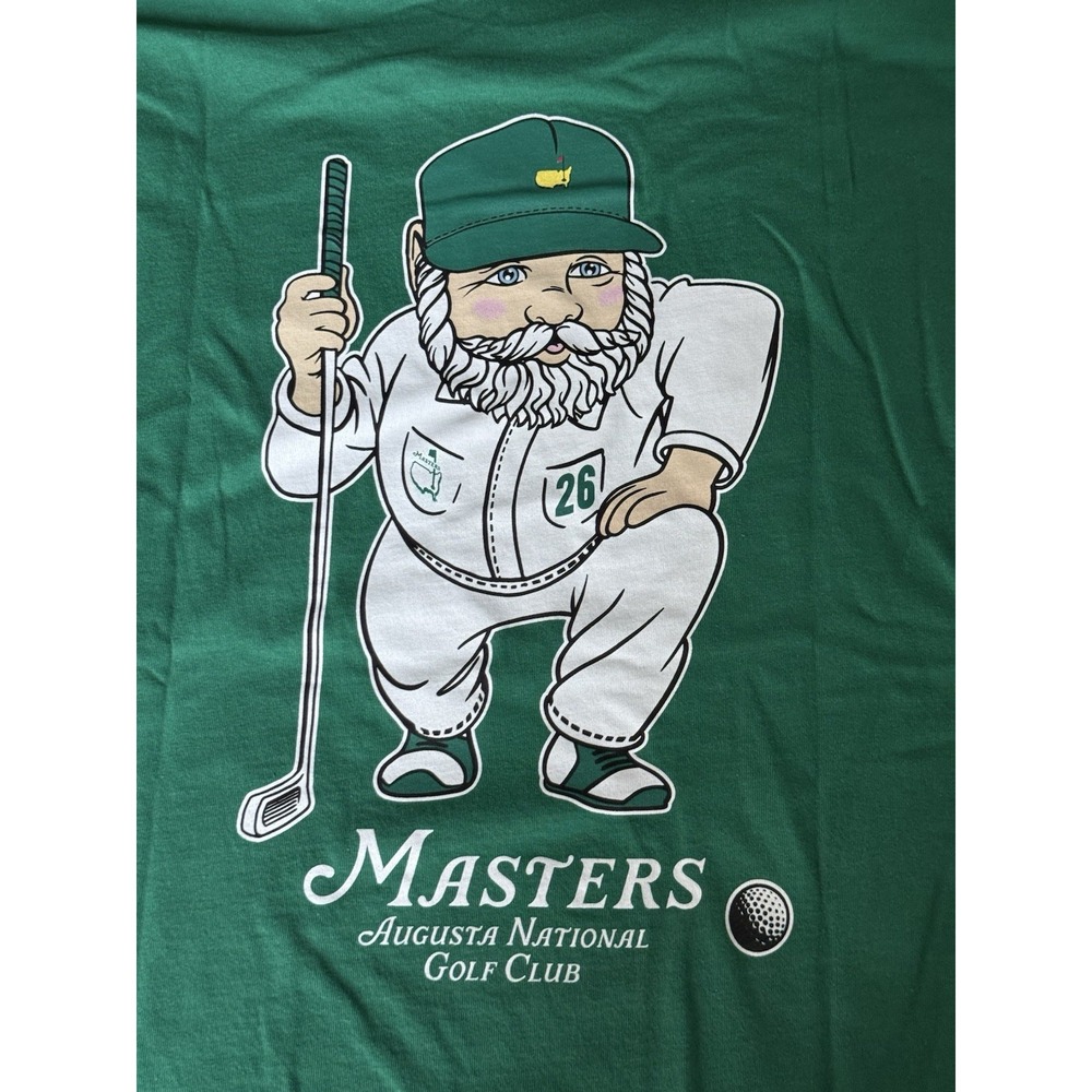 2026 Masters Tournament NWT Gnome Caddy T-Shirt Large Green Augusta National